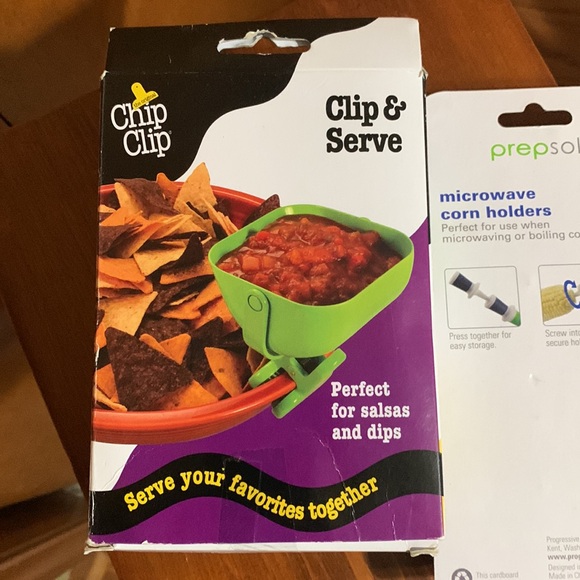 Prep Solutions & Chip Clip- 8 Microwave Safe Corn 🌽 Holders & 1 Clip & Serve. - Picture 8 of 12